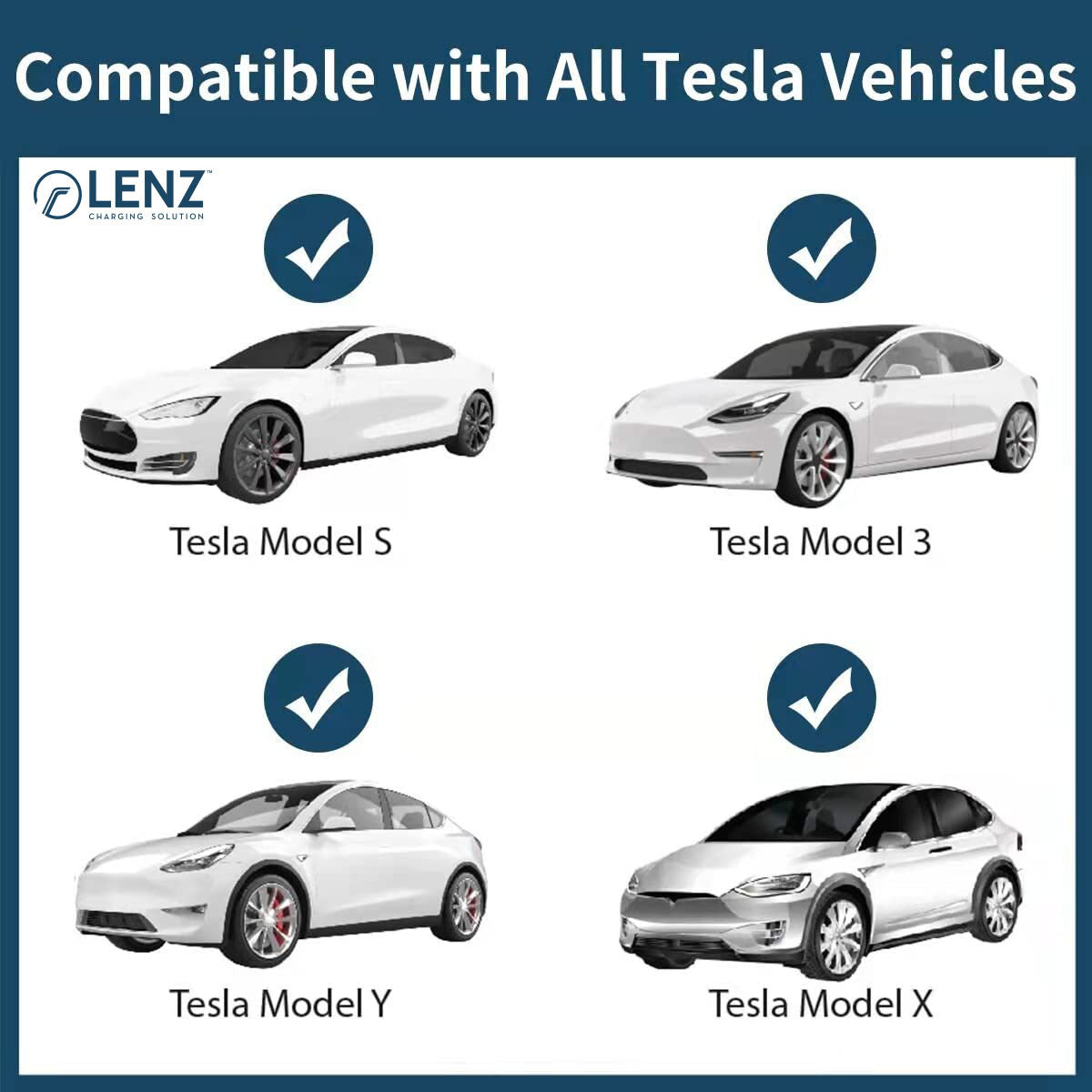 Charger Lock Compatible with J1772 to Tesla Charging Adapter