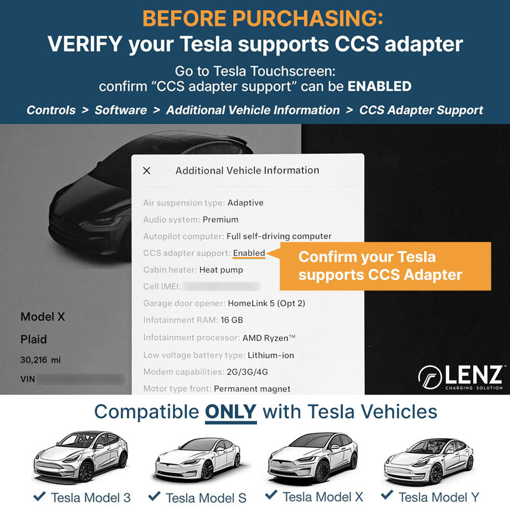 Tesla Touchscreen to confirm CCS compatibility