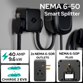 NEMA 6-50 Smart Splitter - Dual EV