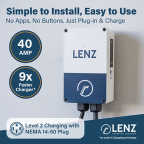 LENZ OUTDOOR WEATHERPROOF W401 LEVEL 2 HOME CHARGER