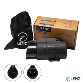LENZ NACS to J1772 Charging Adapter (Connect NON-Tesla EVs to Tesla AC Charging Stations and Connectors)