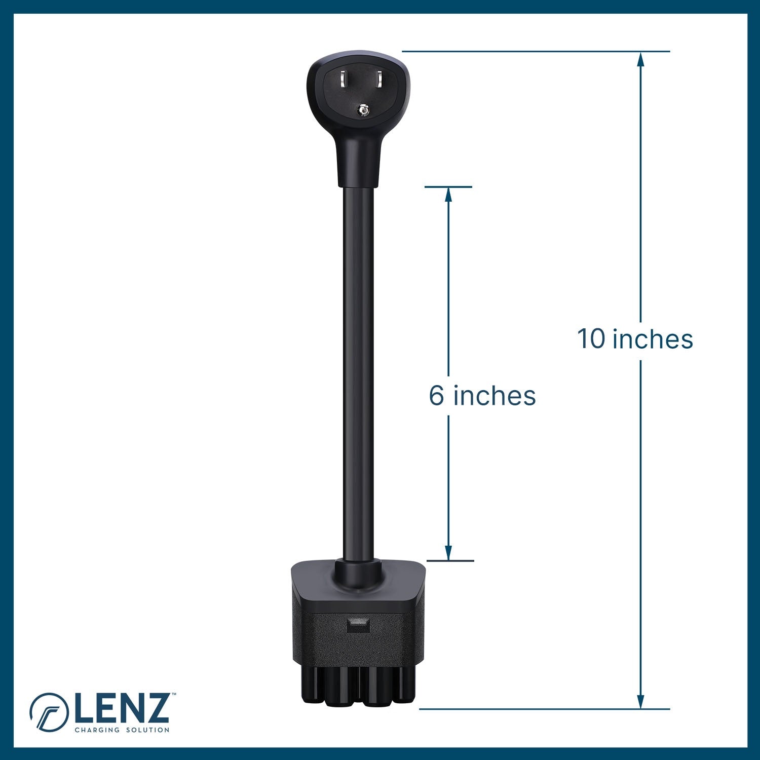 NEMA Adapter Compatible with Tesla Gen 2 Mobile Charger (5-15) 10" Length