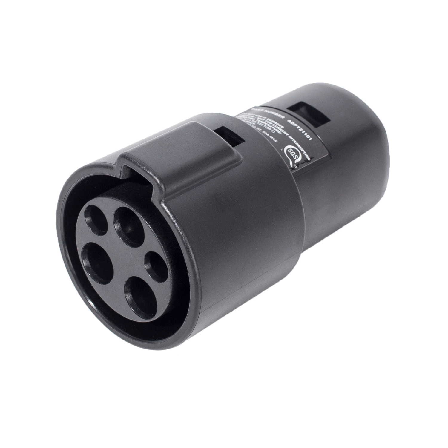 LENZ J1772 to Tesla Charging Adapter Side View with J PLUG Connector Port