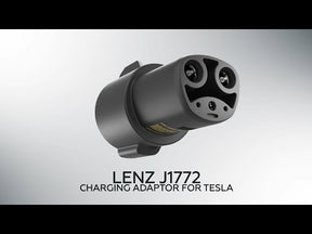 LENZ J1772 Charging Adapter for Tesla Video